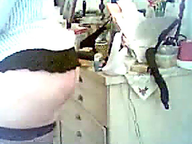 Babe with big tits masturbating with a dildo