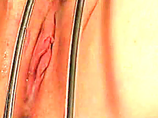 Beautiful babe uses different toys in her pussy