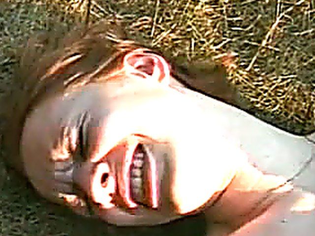 Beautiful red head fucks her pussy and fanny