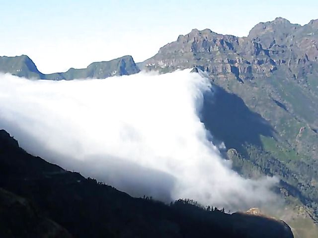 Nude sexy chick in the mountains