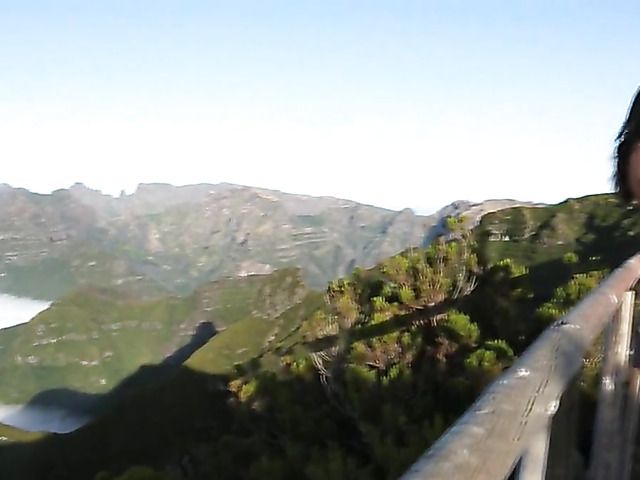 Nude sexy chick in the mountains