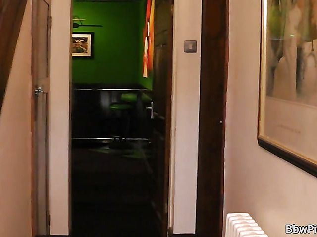 Big titty MILF playing pool and fucking hard