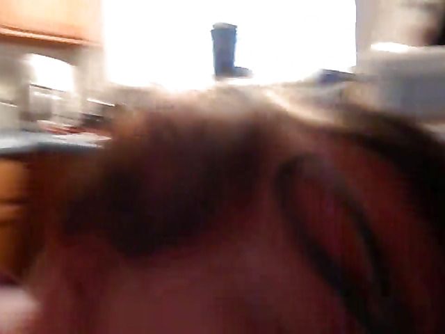 Mature woman eats meaty black cock