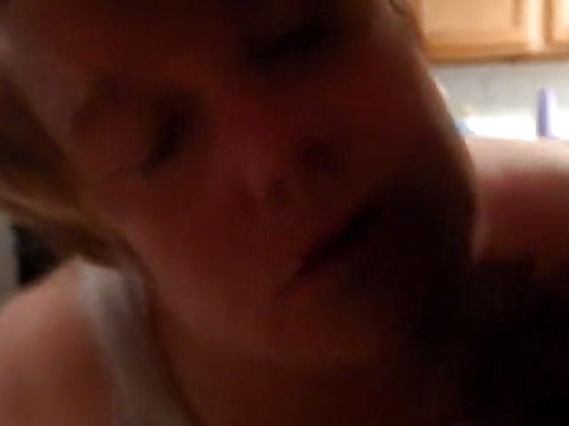 Mature woman eats meaty black cock