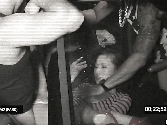 Shave asian hottie gets tag teamed at nighttime