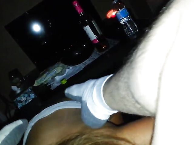 Hot wife sucking balls on camera