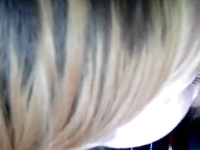 Clothed amateur girlfriend sucking cock in POV