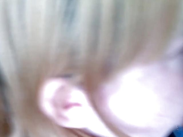 Clothed amateur girlfriend sucking cock in POV