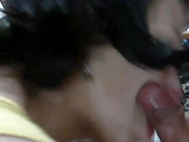 Russian blowjob at a store on camera