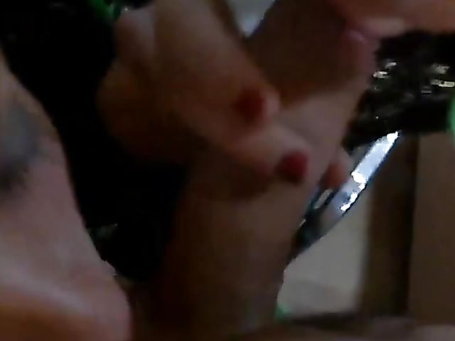 Russian blowjob at a store on camera