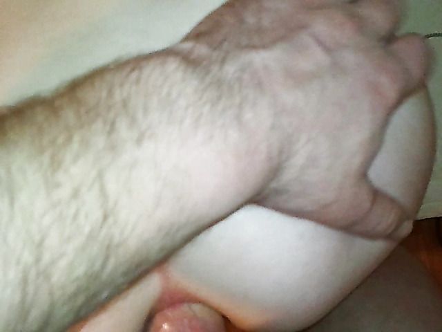 Ass fucking with condom on