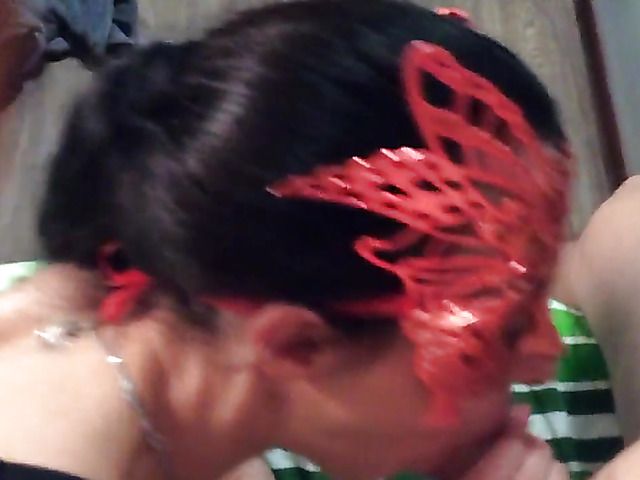 Playful amateur couple fuck wearing masks