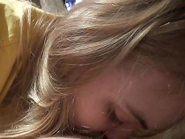 Long haired GF sucks dick dry