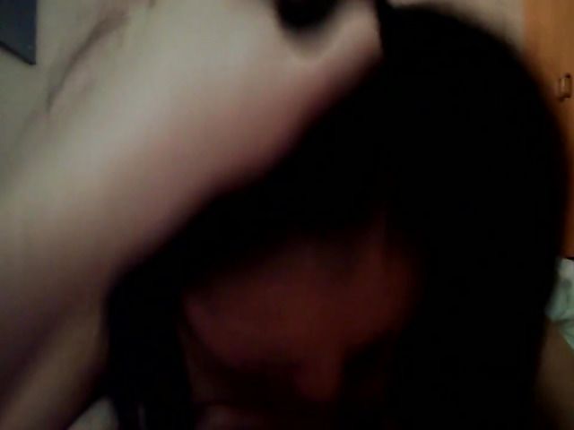 Pretty Asian girl sucking cock before work