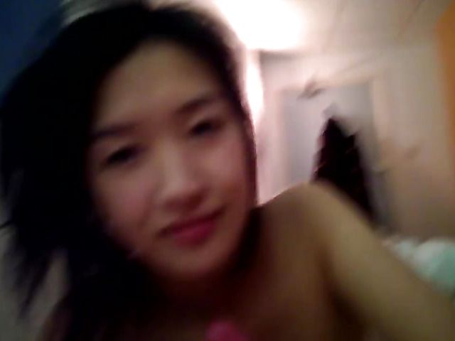 Pretty Asian girl sucking cock before work