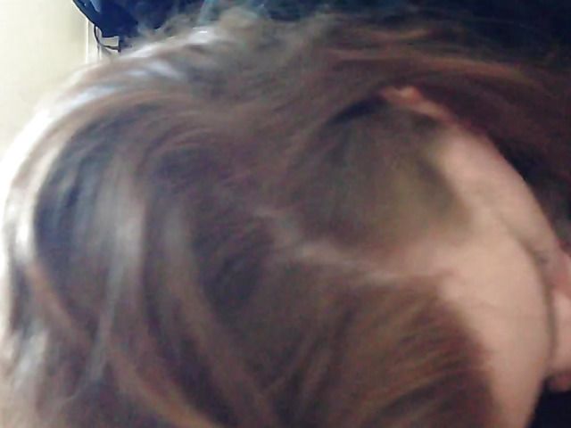 Pretty wife first time blowjob on cam