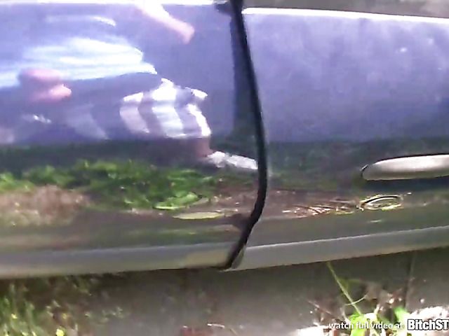 Bitch STOP - Squirting blonde gets fucked in the car
