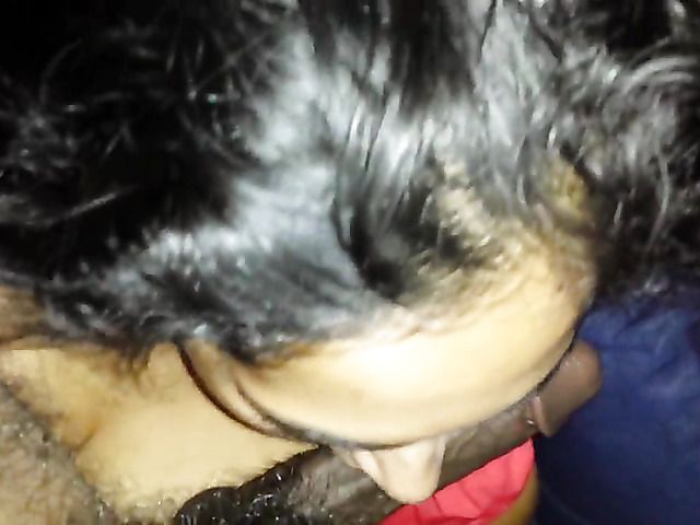 GF in red gets her mouth drilled by a black cock