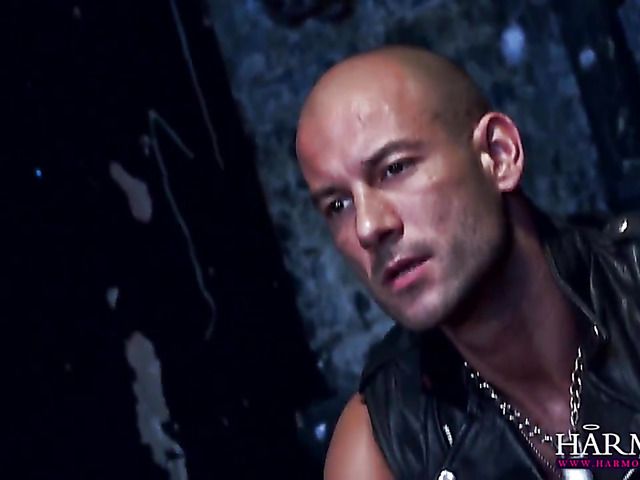 Whore in leather enjoys anal with a tough guy