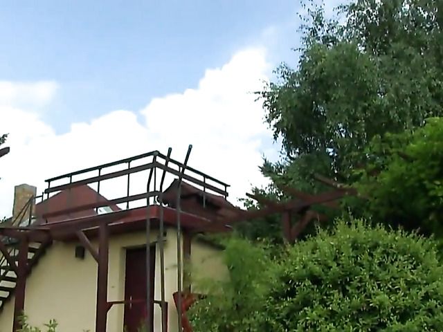 Slim teen girls try lesbian sex in the garden