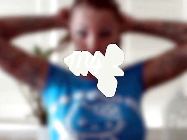 Busty German amateur posing and masturbating