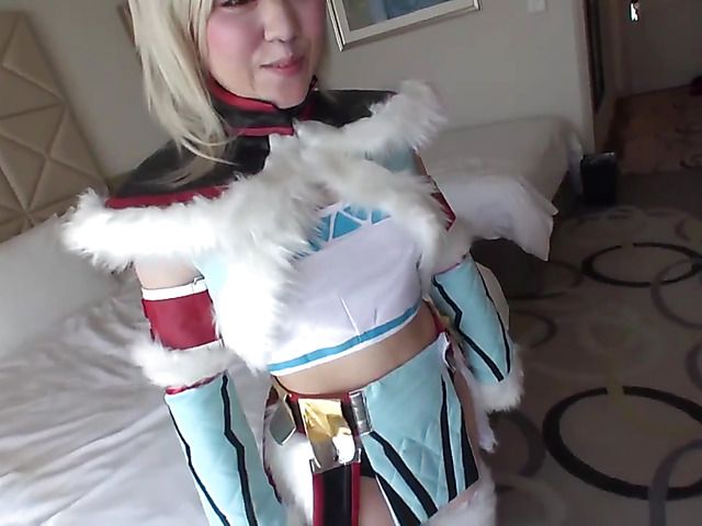 Japanese slut Mari Motoyama gives head to a fat guy