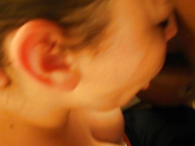 Great amateur blowjob and jizz on her juicy juggs