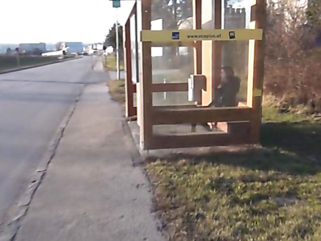 Amazing chick anal sex at bus station