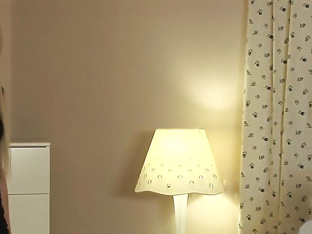 Brunette and blonde spend evening in bed