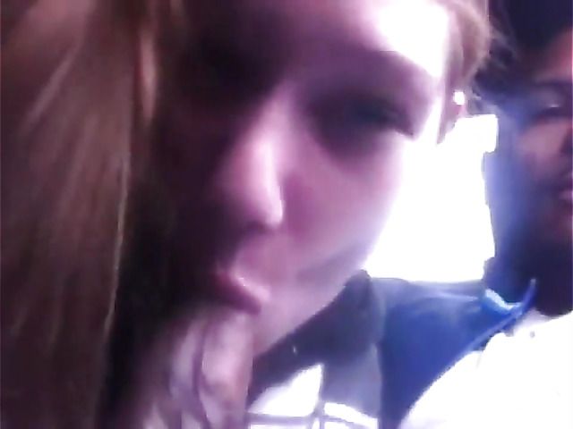 Black guy sucked off in interracial homemade video