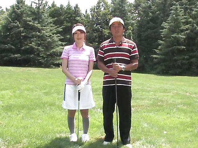 Nice Japanese golf girl gives head