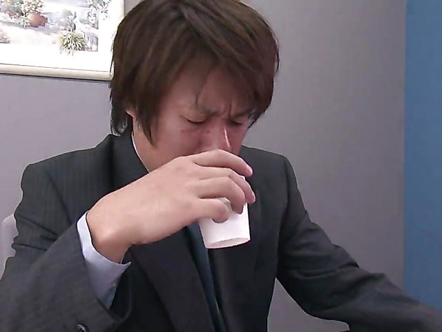 Conference room gangbang with Japanese secretary