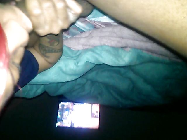 Pink haired ebony wife sucks it dry