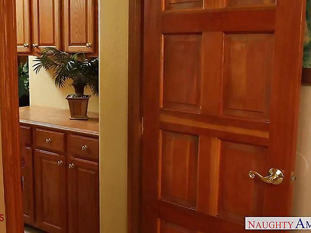 Mature babe Danica Dillan seduces a boy