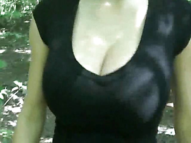 Sex in the forest with huge titted hottie Janis