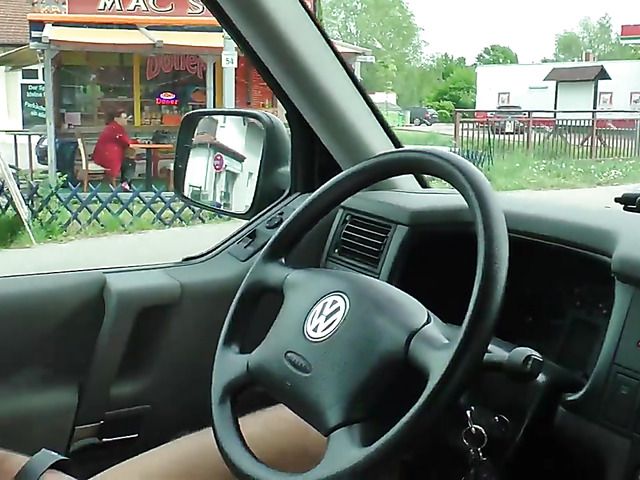 Horny couple and an older man fuck outdoors