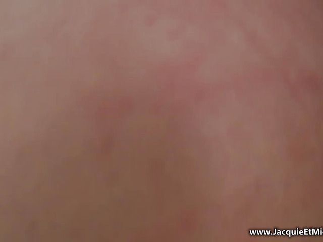 Attractive French girl Eve and two dark skinned guys