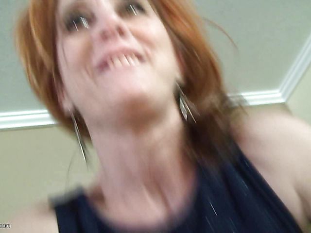 Redhead granny gets her twat and ass pounded