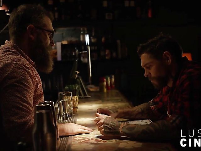 One guy and two cum hungry babes at the bar