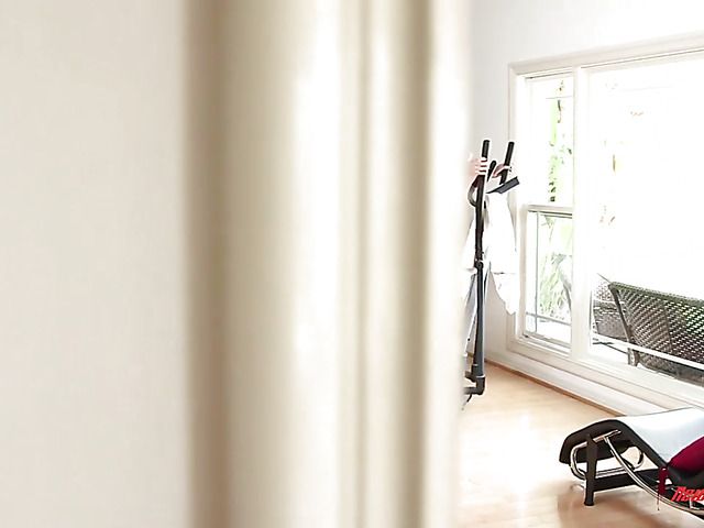 Hairy girl with yoga pants down for hot POV sex