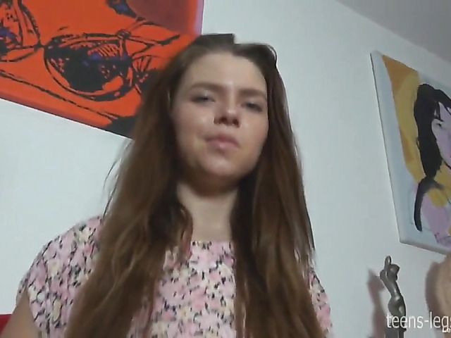 Teen with big naturals sucks and gets shagged POV
