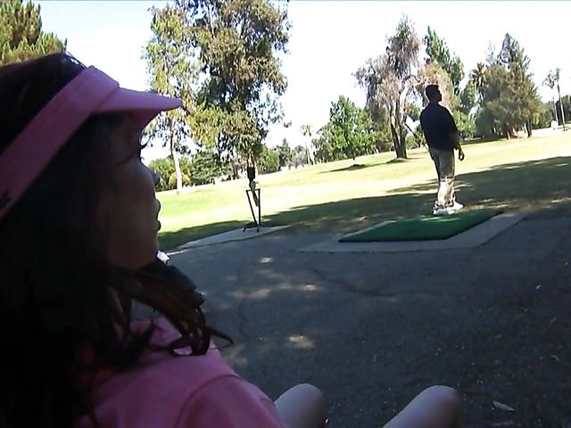 Red-haired young golf girl gets hardcored