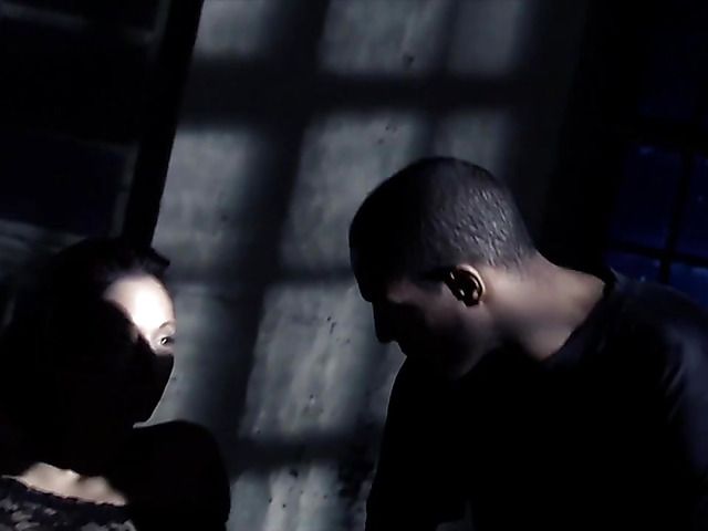 Black and white cocks for anal slut in prison