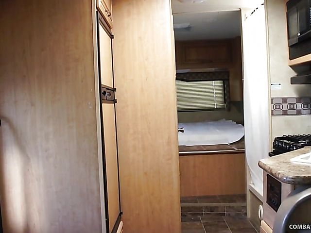 Brunette in red gets royally banged by hot arab guy