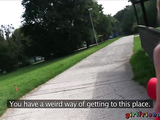 Two amateur girls enjoy lesbian sex outdoors