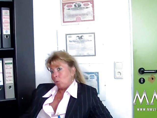 One stiff cock for two horny MILFs in the office