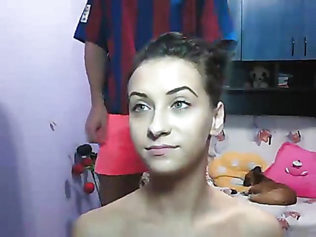 Teen girl with tight holes enjoys hard cock on webcam