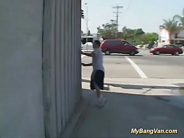 Slutty MILF picked up for gang bang in the van