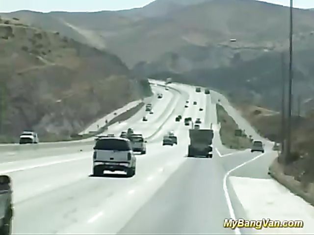 Slutty MILF picked up for gang bang in the van