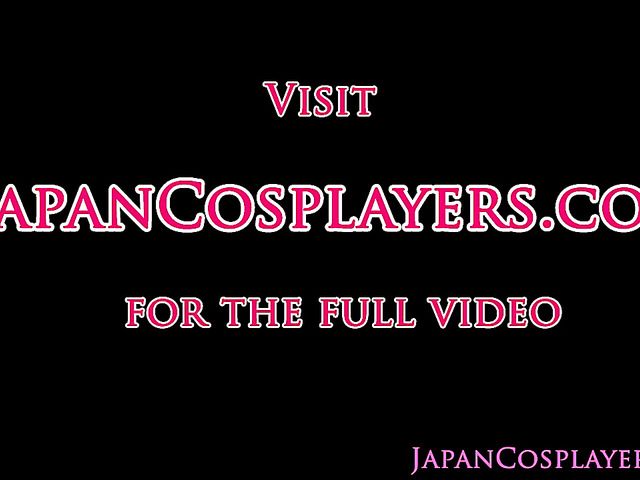 Japanese cosplay girl fucks the cum out of cock